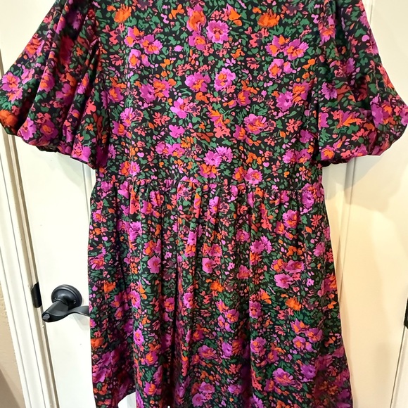 Entro - Floral Babydoll  Dress - Picture 5 of 7